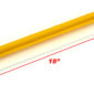 A wide yellow handheld silicon squeegee blade