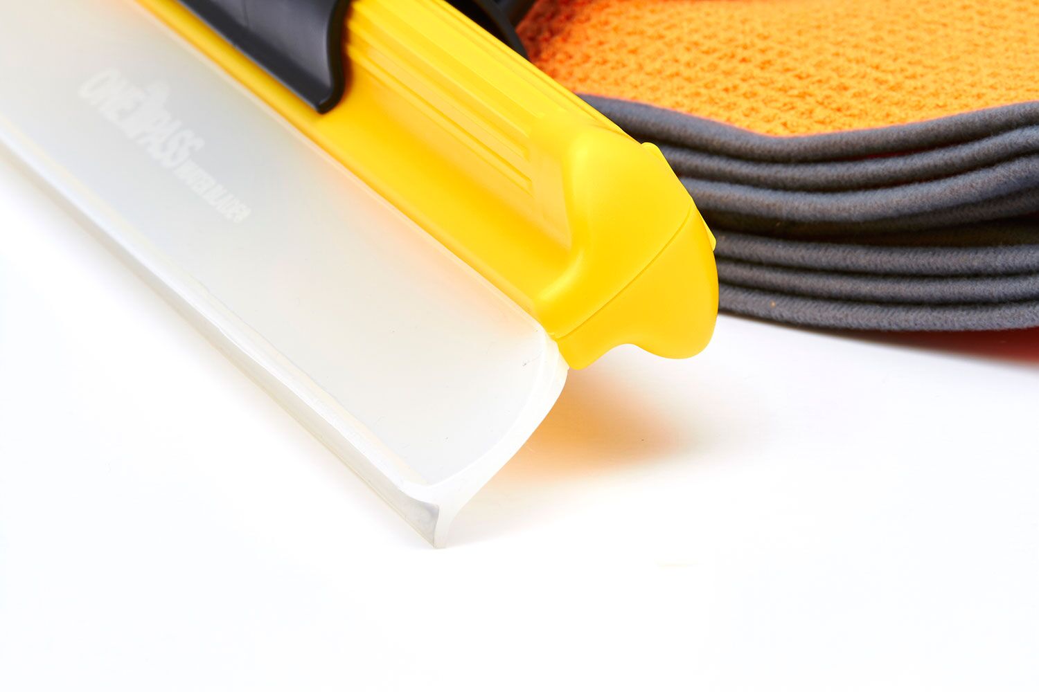 One Pass Classic 18" Waterblade Silicone TBar Squeegee Yellow with