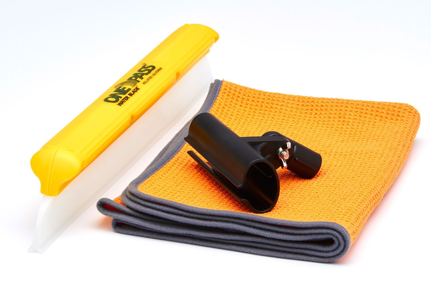 One Pass Classic 18" Waterblade Silicone TBar Squeegee Yellow with